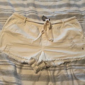 Never worn white shorts
